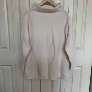 Free People Cozy Cream Turtleneck Sweater